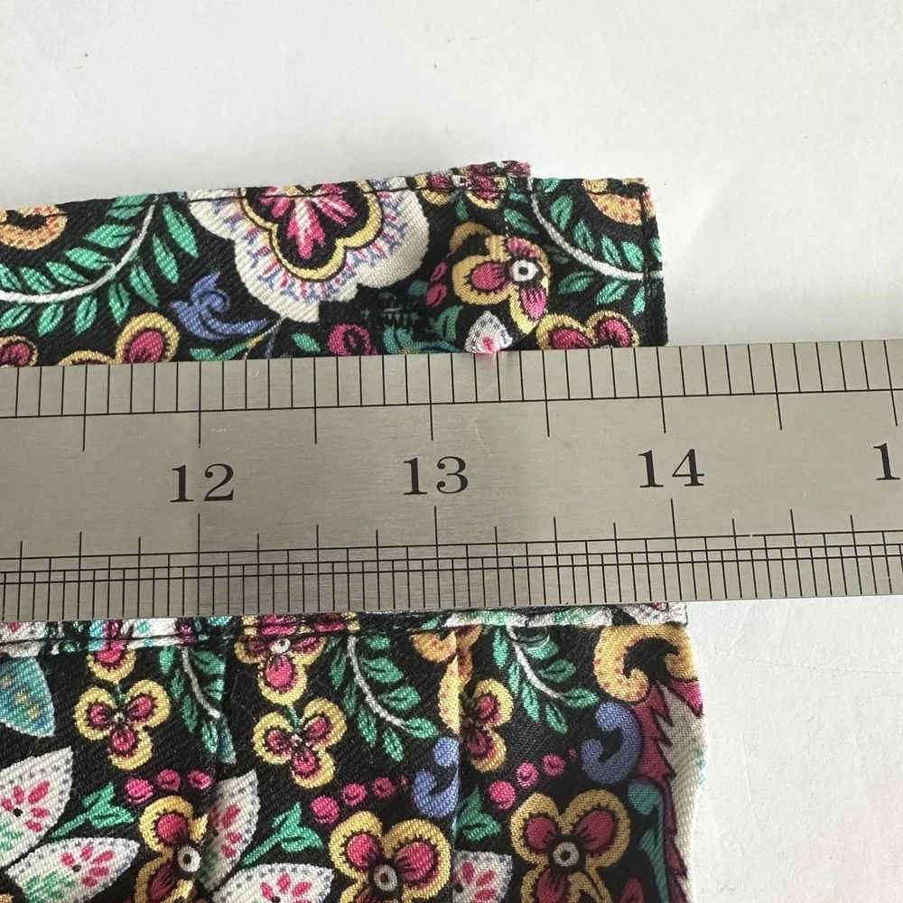 CHAUS Floral Paisley Rayon Maxi Skirt Sz 8 Psychedelic Festival Boho Japan Vtg‎
